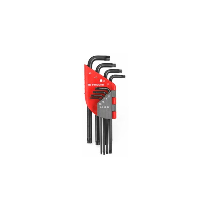 FACOM 89.JP8AL 89.jp haakse inbussleutels torx lang in houder (1pc) main product photo