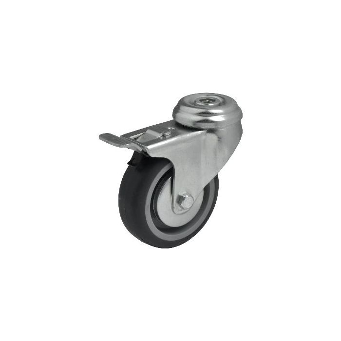COLSON BDPE 0755 1001 Zwenkwiel met rem en centraal gat (1pc) main product photo
