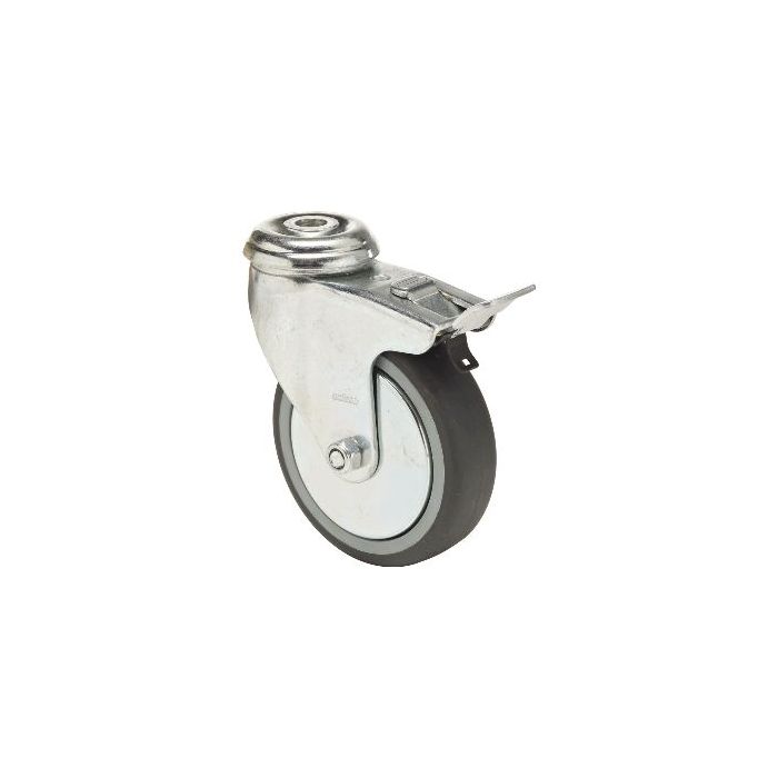 COLSON BDPE 1005 1001 Zwenkwiel met rem en centraal gat (1pc) main product photo