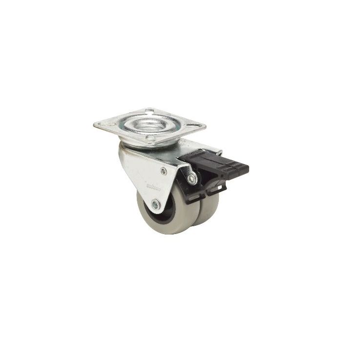 COLSON BDPU 0501 1000 TWIN Zwenkwiel duplex met rem (1pc) main product photo