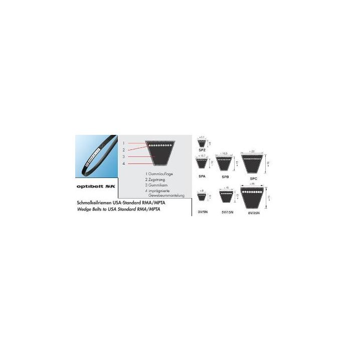 OPTIBELT 5V2000 SK Smal profiel v-snaar (1pc) main product photo