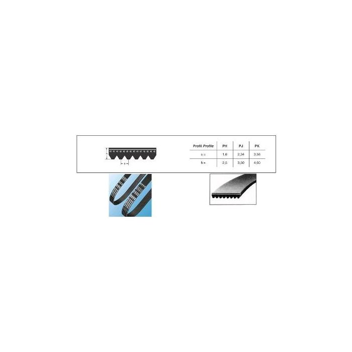 OPTIBELT PK 2460-6 RB Ribben band (1pc) main product photo