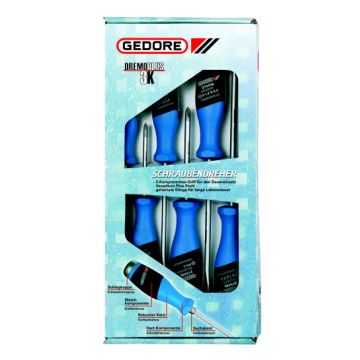 • Article: SK 2154 PH-06 3-C schroevendraaierset met slagkap 6-delig • Manufacturer: Gedore • Condition: New • Price: Attractive!