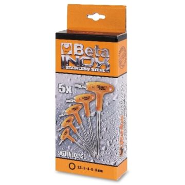 • Article: 000961952 STIFTSLEUTELSET HAAKS RVS 96T INOX/S5 5 DELIG • Manufacturer: Beta • Condition: New • Price: Attractive!