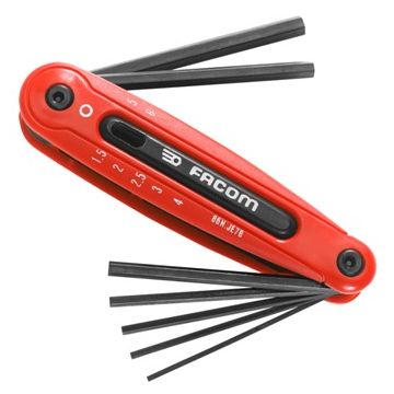 • Article: 86H.JE7B 86a inbussleutels 6-kant, in beugel, metrische maten 1,5-6mm • Manufacturer: Facom • Condition: New • Price: Attractive!